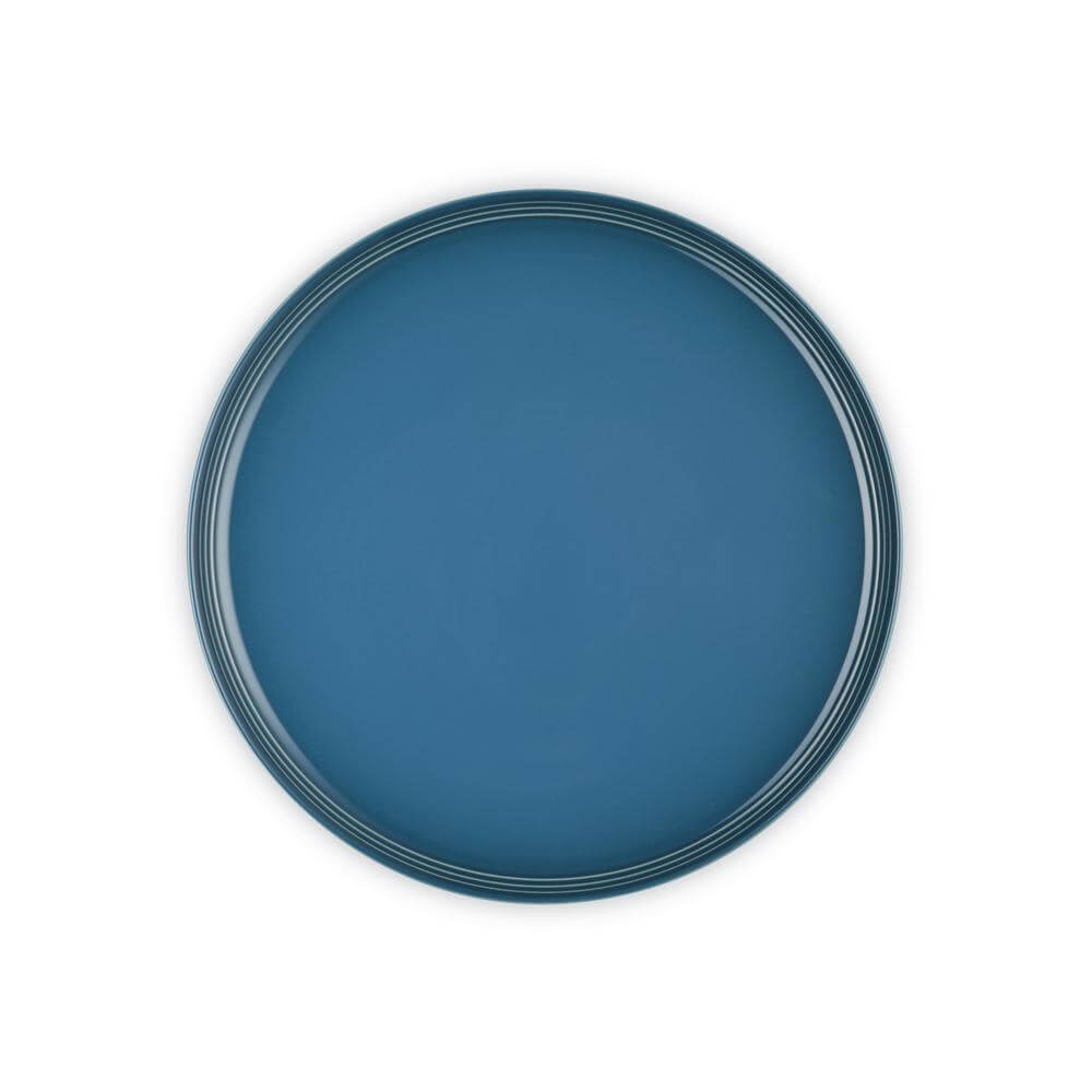 Le Creuset Stoneware Deep Teal Coupe Dinner Plate 27cm | Jarrolds